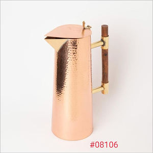 เหยือกน้ำทำจากทองแดงบริสุทธิ์ใช้งานได้อเนกประสงค์พร้อมสารเคลือบเงาอย่างดีเยี่ยมสำหรับใช้ในชีวิตประจำวัน - Product Image 6