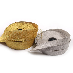 Encaje trenzado de hoja de roble tradicional para ocasiones especiales Encaje de hoja de roble plateado de regimiento de alta calidad para uniformes - Product Image 5