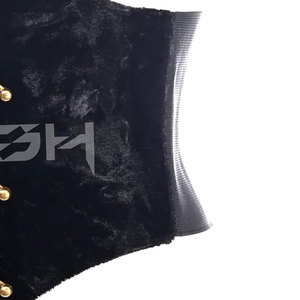 Ceinture corset vintage en velours rouge pour femme, corset cincher de style steampunk avec fermeture à fermoirs anciens - Product Image 5