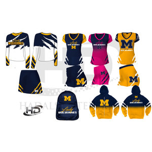 Uniforme de porristas de color sólido de peso ligero Uniforme de práctica de porristas de calidad premium - Product Image 1