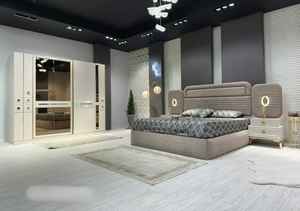 Juego de dormitorio moderno de lujo, elegante tamaño King con características de almacenamiento para uso en el hotel o la sala de estar - Product Image 5