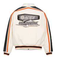 Veste bomber Avirex pour homme en cuir de vachette véritable 100% sur mesure, printemps-été, écologique, fermeture éclair OEM, broderie, streetwear