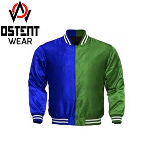เสื้อแจ็คเก็ตเบสบอลวาร์ซิตี้ขนสัตว์คุณภาพสูงสำหรับผู้ชาย ดีไซน์แบบบอมเบอร์สตรีทแฟชั่น ปักลายเชนิลล์ สำหรับฤดูหนาว แบบบาง คอตั้ง - Product Image 5