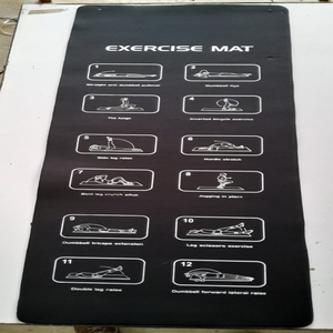 Tapis d'exercice portable avec 8 mm d'épaisseur, tapis d'exercice pliable unisexe pour abdominaux, pour le yoga, la salle de sport, antidérapant, écologique - Product Image 3