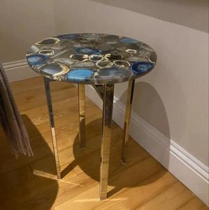 Sceau en agate poli artisanal, décoration de luxe pour la maison, motif floral religieux, résine, couleur personnalisée, haute qualité artisanale - Product Image 4