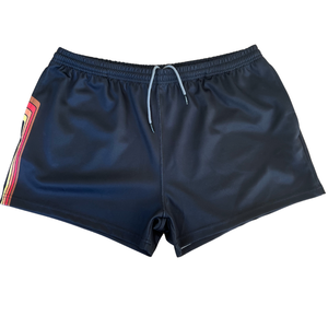 Los últimos pantalones cortos de rugby con impresión por sublimación OEM Logo Footy Shorts Running Sports Football Wear Men Rugby Shorts con diseño personalizado - Product Image 1