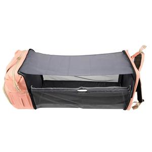 กระเป๋าเป้สะพายหลังสำหรับเด็กพร้อมตาข่ายกันยุงแบบพกพาสำหรับเดินทางเปลเด็กกระเป๋าผ้าอ้อมกระเป๋าคุณแม่พร้อมแผ่นเปลี่ยนกันน้ำ - Product Image 3