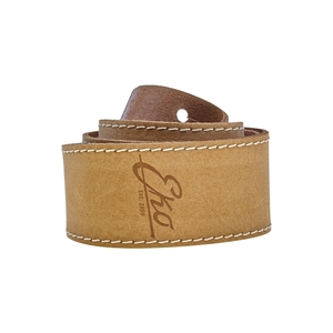 EKO GUITARS- GBU Correa de cuero marrón Correa de guitarra hecha de Italia Accesorios para instrumentos musicales - Product Image 1