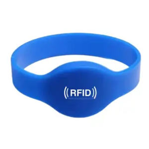 Bracelet en silicone pour contrôle d'accès HF avec RFID 13,56 MHz et compatibilité Mifare - Product Image 1