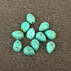 Cabujones naturales de la belleza durmiente, Arizona, turquesa, tamaño personalizado, forma de pera, Color verde, accesorios de joyería de piedras preciosas Kingman sueltas - Product Image 5