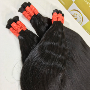 Blonde Trame Cheveux 60cm 100% Brut Vietnamien Droite Remy Extension De Cheveux Cuticule Cheveux Alignés Style Naturel Doux Lisse Brillant - Product Image 1