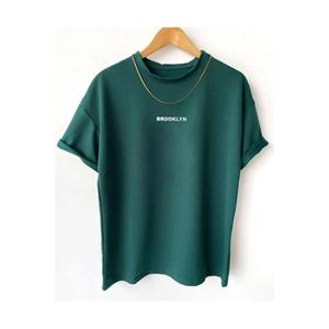 Maglietta Oversize stampata da donna Brooklyn
