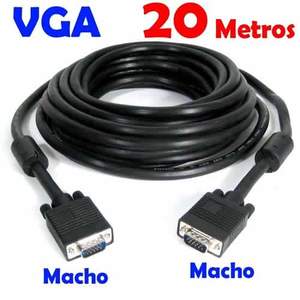 Câble VGA 20 mètres - Gaine en PVC, diamètre 5 mm, coque en aluminium - Product Image 1