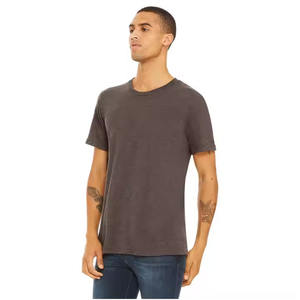 เสื้อยืดทรงบ็อกซี่โอเวอร์ไซส์ผู้ชาย พิมพ์ลายสกรีน ผ้าคอตตอน 100% เนื้อหนา ผลิตจากผ้าฝ้ายผสมใยไผ่และโพลีเอสเตอร์-คอตตอน พร้อมโลโก้สั่งทำ - Product Image 2