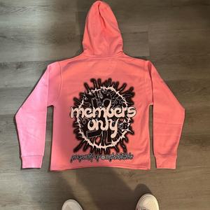 Sudadera con capucha Vintage para hombre con estampado Digital de calidad superior French Terry 100% algodón Sin borde crudo Hem Sudadera con capucha Unisex - Product Image 4