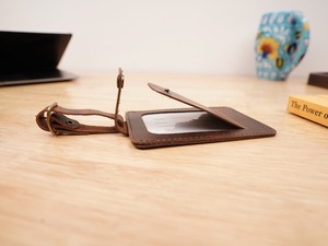 Luxury Genuine Leather Travel Luggage <b>Tag</b> <b>Personalised</b> Embossed Logo Suitcase <b>Tag</b> LLT-0034 - Product Image 5