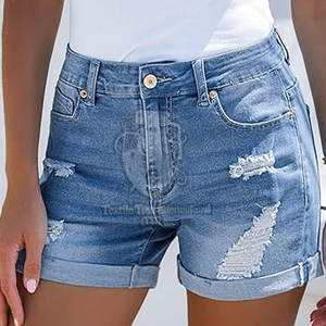 Made In Pakistan Women <b>Jeans</b> <b>Shorts</b> New Style Custom Made Women <b>Jeans</b> <b>Shorts</b> For Sale - Product Image 5