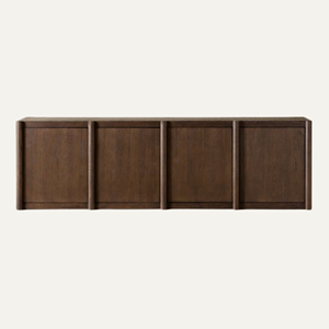 Aparador Moderno de Madera Maciza de Mindi, Hecho a Mano, Ecológico, Duradero, Multifuncional, Minimalista, para Sala de Estar, Comedor, Mueble de Almacenamiento - Product Image 2