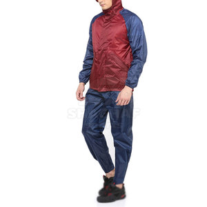 Conjunto de Chaqueta y Pantalón Cortavientos con Tacto Suave y Estilo Sencillo para Uso Casual - Product Image 3
