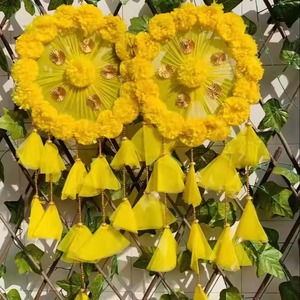 Décoration de souci, tenture murale en filet, décoration d'intérieur, toile de fond de scène, décoration de mariage indien, suspension de bouton de porte, décor de temple - Product Image 5