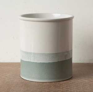 Matte Finish Eco-Friendly <b>Ceramic</b> Utensil Holder for Kitchen | Heavy Weight Dishwasher Oven Safe <b>Spoon</b> Tool Storage Jar | Modern - Product Image 3