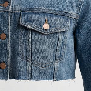 Veste en jean pour femmes grandes tailles, usage extérieur, nouveau design, tendance, décontractée, streetwear, vêtements, couleur personnalisée - Product Image 5
