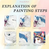 Peinture par numéros Star GX5731, portrait de cheval flamboyant, 40*50cm, toile en coton et polyester DIY pour mur de salon, écologique