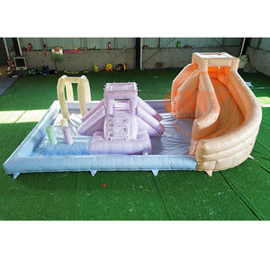 Parcours d'obstacles gonflable aux couleurs <span class=keywords><strong>de</strong></span> <span class=keywords><strong>macarons</strong></span>, design moderne, pour événements, défi interactif, aire <span class=keywords><strong>de</strong></span> jeux - Product Image 1