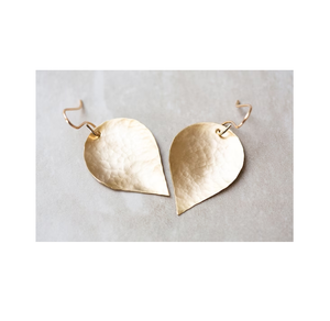 Boucles d'oreilles en perles de laiton Offre Spéciale Bijoux en plaqué or de mode personnalisés arrondis Conception de feuille de clou d'oreille pour femmes - Product Image 4