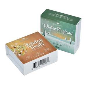 Bombes épingles personnalisation résistant aux enfants filp palette de fard à paupières métallique jaune imprimé boîte d'emballage rigide - Product Image 1