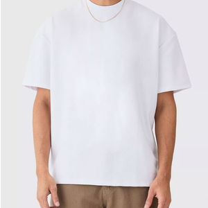 Camisetas Extra Grandes Clásicas para Hombre - Tela de Lana Peinada de Secado Rápido y Transpirable, Calidad Premium, Comodidad Relajada para la Moda Diaria - Product Image 4