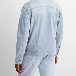 Chaqueta vaquera de talla grande para hombre de nuevo estilo de invierno, Camisa vaquera de moda con personalidad de estilo informal para hombre, Color sólido, servicio OEM - Product Image 3