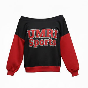 Camiseta de Hombro para Mujer con Bordado de Diamantes de Diseño Deportivo Umri, Personaliza Tu Propia Marca, Ropa al por Mayor, Ecológica, Ajustada al Cuerpo, Natural - Product Image 1