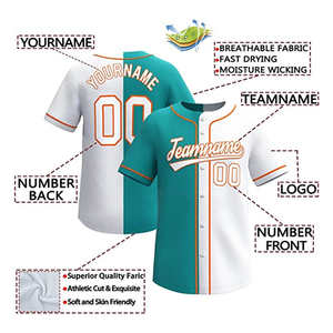 ชุดเบสบอล/ซอฟต์บอลแบบสั่งทำพิเศษ พิมพ์ลายเต็มตัว สำหรับผู้ชาย/ผู้หญิง/เยาวชน/เด็ก ชุดกีฬาส่วนบุคคล พร้อมชื่อทีมด้านหน้า - Product Image 6