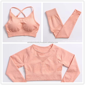Nouvel ensemble de yoga pour femmes, 100% coton, respirant, motif uni, personnalisable, haute qualité, tendance, prix attractif - Product Image 6