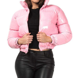Veste d'hiver pour femmes Plus Size Zipper Custom Bubble Coats Outdoor Shiny Bread Sport Waterproof Down Custom Puffer Jacket Women - Product Image 1