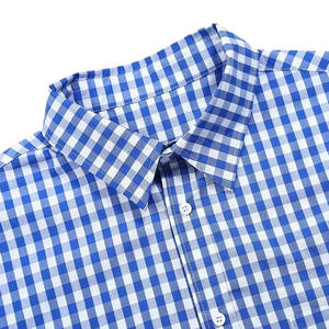 Diseño de tendencia Camisa casual de gran tamaño de color personalizado 100% algodón Transpirable Ropa casual lisa en blanco para hombres Camisa casual - Product Image 6