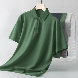 Polos deportivos a granel de algodón 100% para hombre, ropa de trabajo bordada personalizada, camiseta polo para hombre - Product Image 2