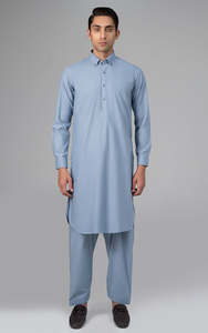 Shalwar Kameez Islámico Étnico Casual Reversible de Algodón para Hombre 2025, Vestido Pakistaní Transpirable, Elegante y Personalizable de Alta Calidad - Product Image 2