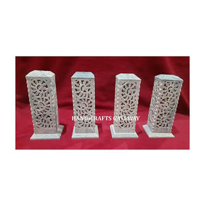 Torre de Piedra Jabonosa Natural Tallada a Mano, Forma Rectangular Larga con Acabado Pulido, Utilizada para Decoración del Hogar y Templos - Product Image 1