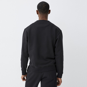 High Quality <b>Fleece</b> Sweatshirt <b>Black</b> Custom Logo Men's & Women's Pullover Warm Winter Casual Hoodie OEM/ODM - Product Image 2