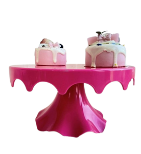 Ensemble de trois présentoirs à gâteaux en métal à un étage avec finition dorée Table à dessert en métal fabriqué par India - Product Image 5