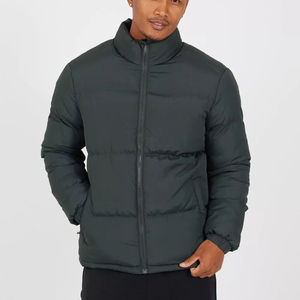 Veste matelassée à col cheminée personnalisée en gros, coupe-vent, chaude, d'hiver, de haute qualité, pour homme, avec poches - Product Image 1