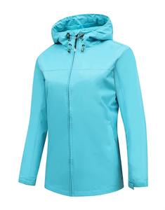 Veste d'extérieur coupe-vent imperméable vierge Logo personnalisé vestes confortables classiques décontractées à manches longues avec fermeture éclair de voyage - Product Image 5