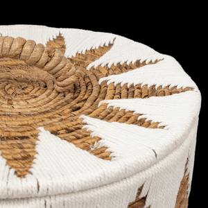 Cesta de jacinto de agua con adornos de tela, cesta de almacenamiento hecha a mano, venta al por mayor, ecológica, hecha en Vietnam - Product Image 4