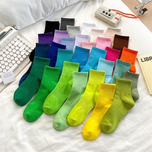Calcetines de Moda para Mujer, Color Caramelo, para Todas las Temporadas, Cómodos, Deportivos, Casuales, con Agarre - Product Image 2