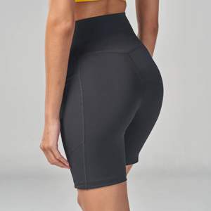 Ightweight 4 Way tretretch Abric 83% Recycled Polyester & 17% Spandex dy ody it lack lave sdential 7 Inches ycling hhort - Product Image 6