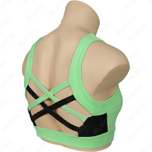 Ensemble de leggings de yoga mi-élastiques personnalisés, coupe ajustée, soutien-gorge de sport de performance premium, respirant, extensible dans quatre directions, écologique - Product Image 4