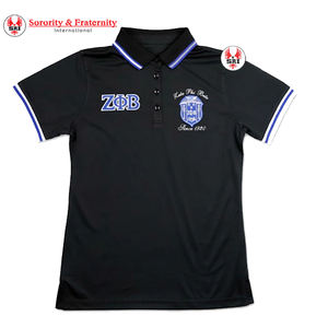 Meilleur prix personnalisé Zeta Phi Beta Sorority respirant Performance polos de golf vêtements pour hommes - Product Image 1