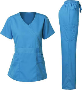Vente en gros d'uniformes d'allaitement à col en V pour femmes uniformes d'infirmière à la mode uniformes d'allaitement médical - Product Image 5